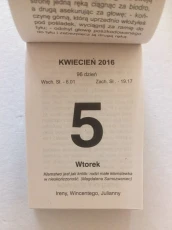 Kartka z kalendarza 2016