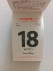 Kartka z kalendarza 2019