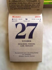 Kartka z kalendarza 2018