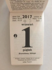 Kartka z kalendarza 2017