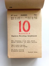 Kartka z kalendarza 1985